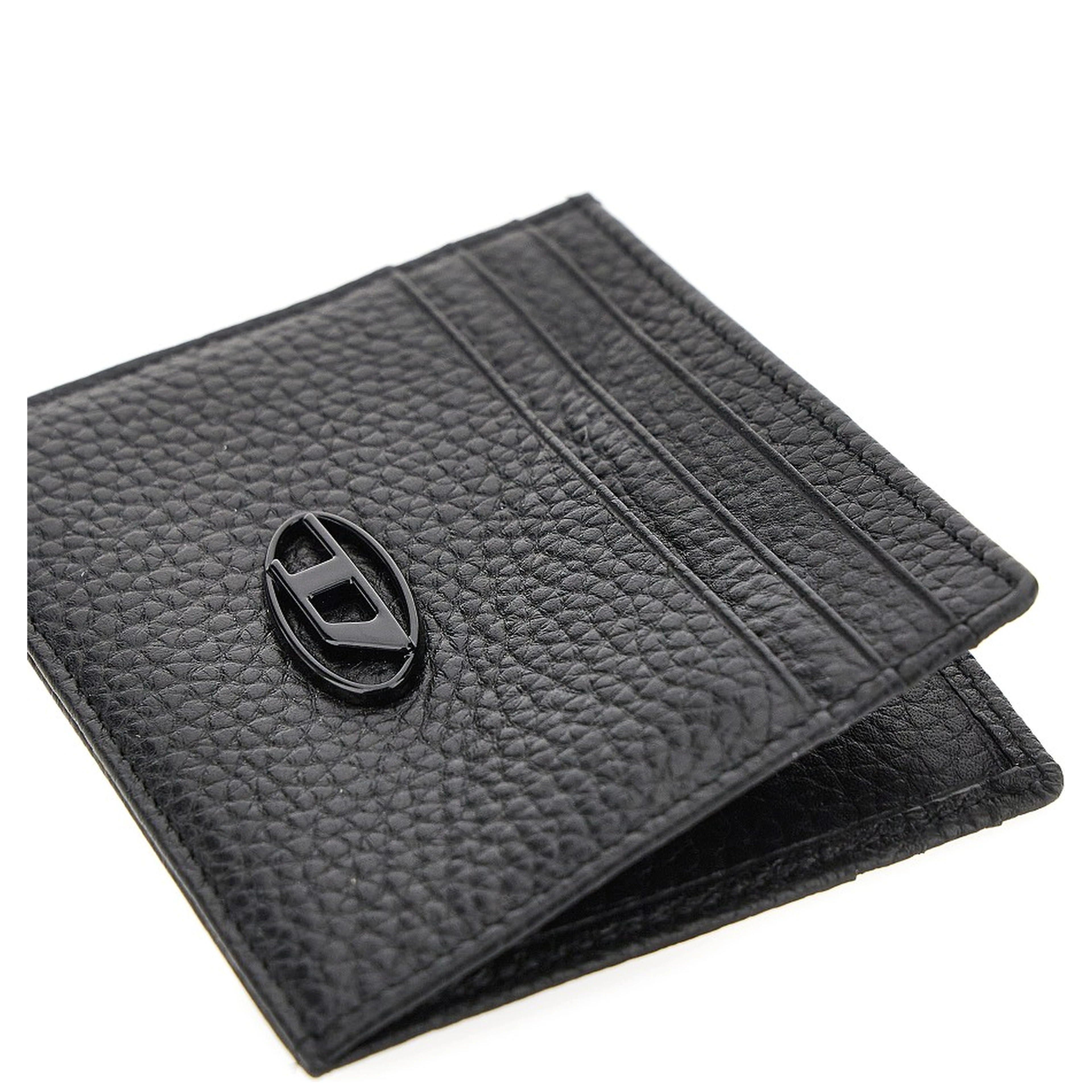 Grained leather cardholder