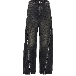 'Bonnie Zip' denim jeans