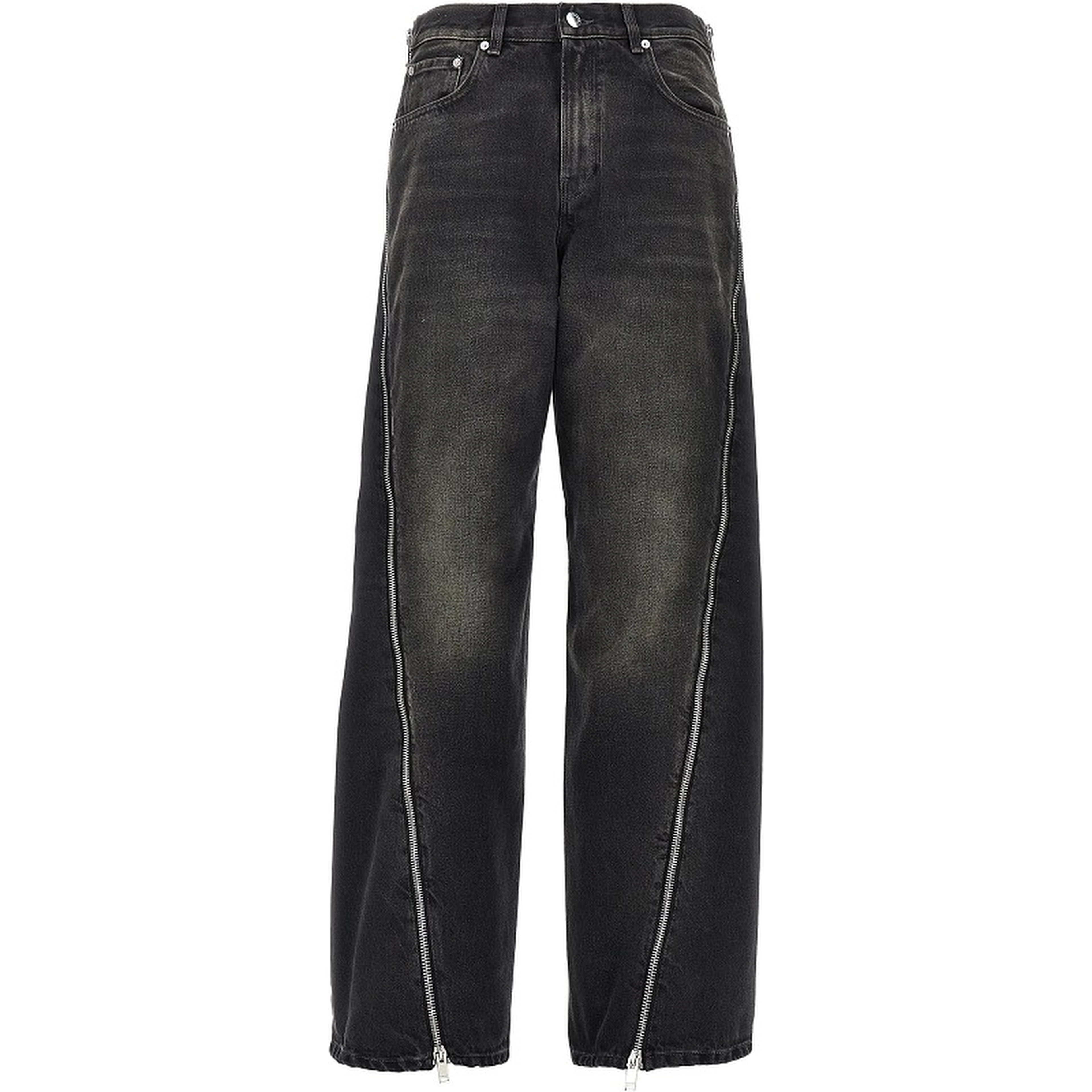 'Bonnie Zip' denim jeans