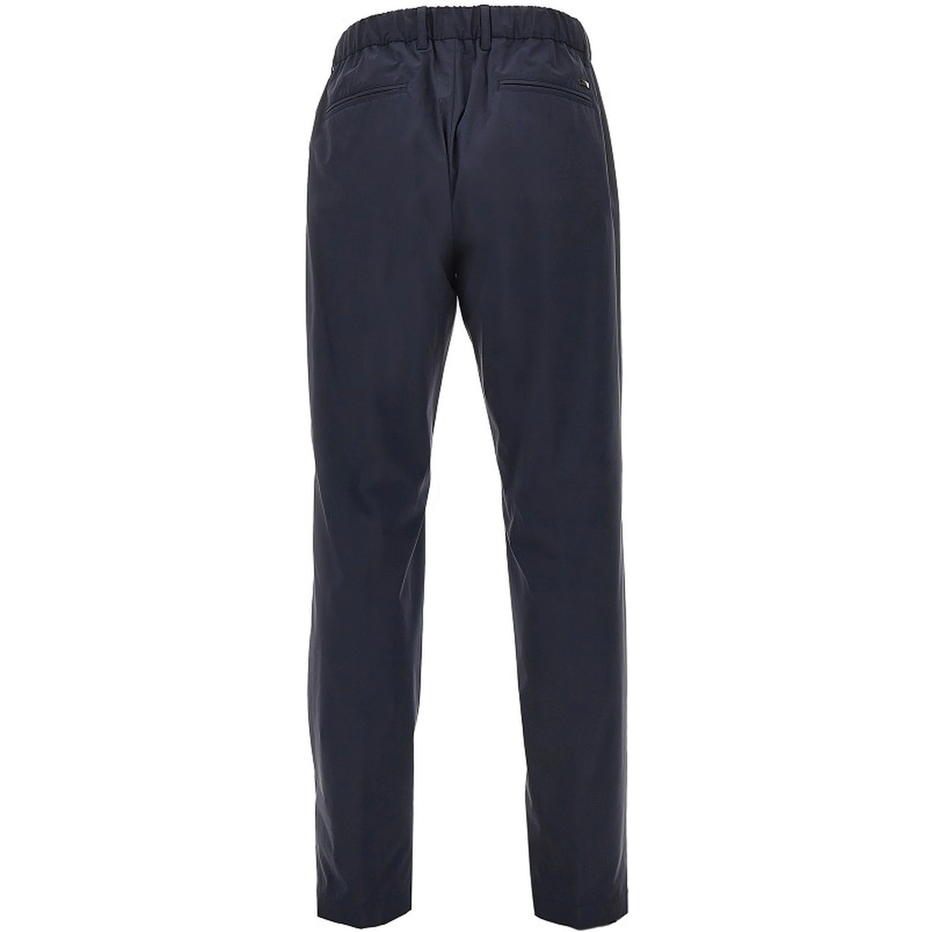 Technical poplin pants with drawstring