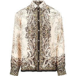 Printed silk shirt