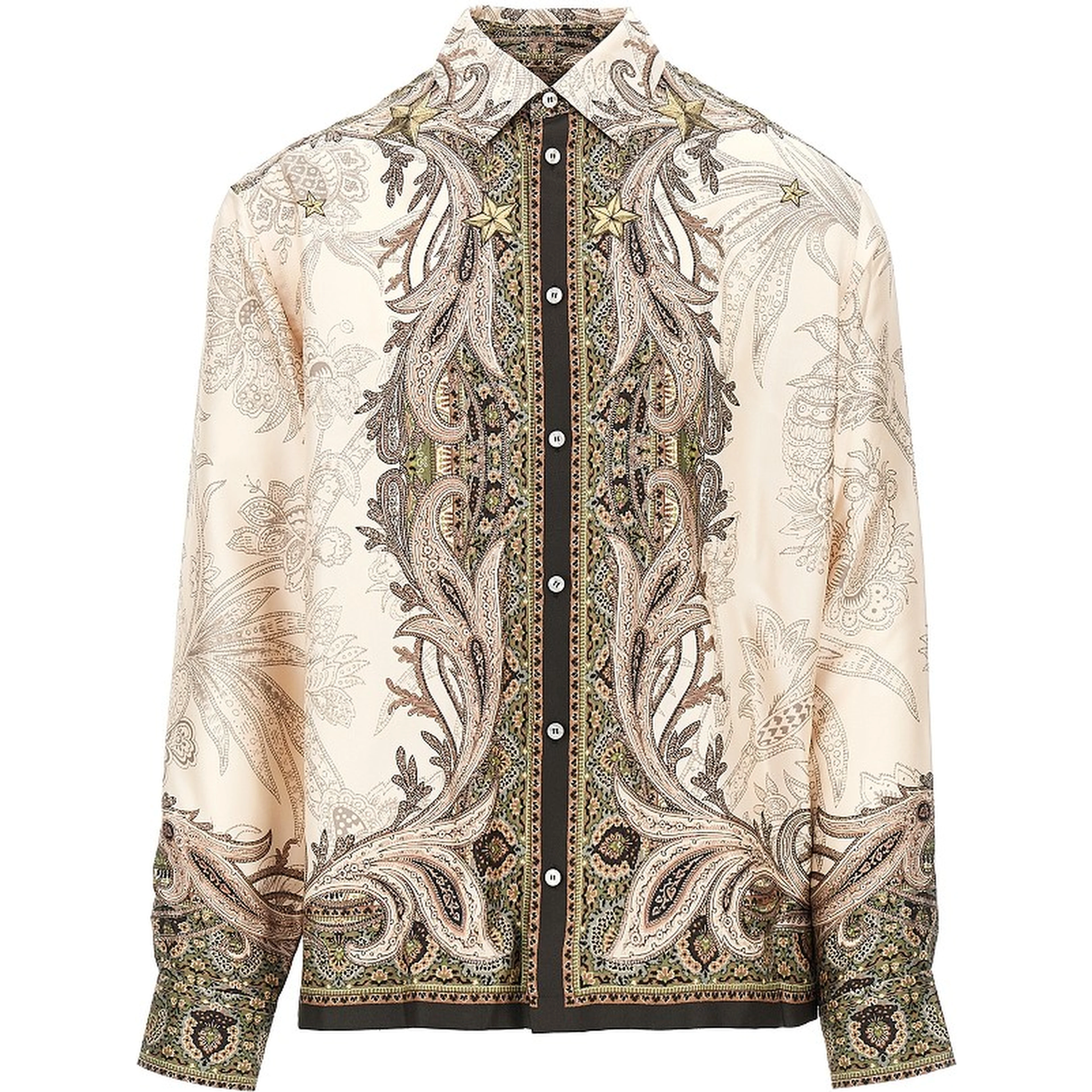 Printed silk shirt