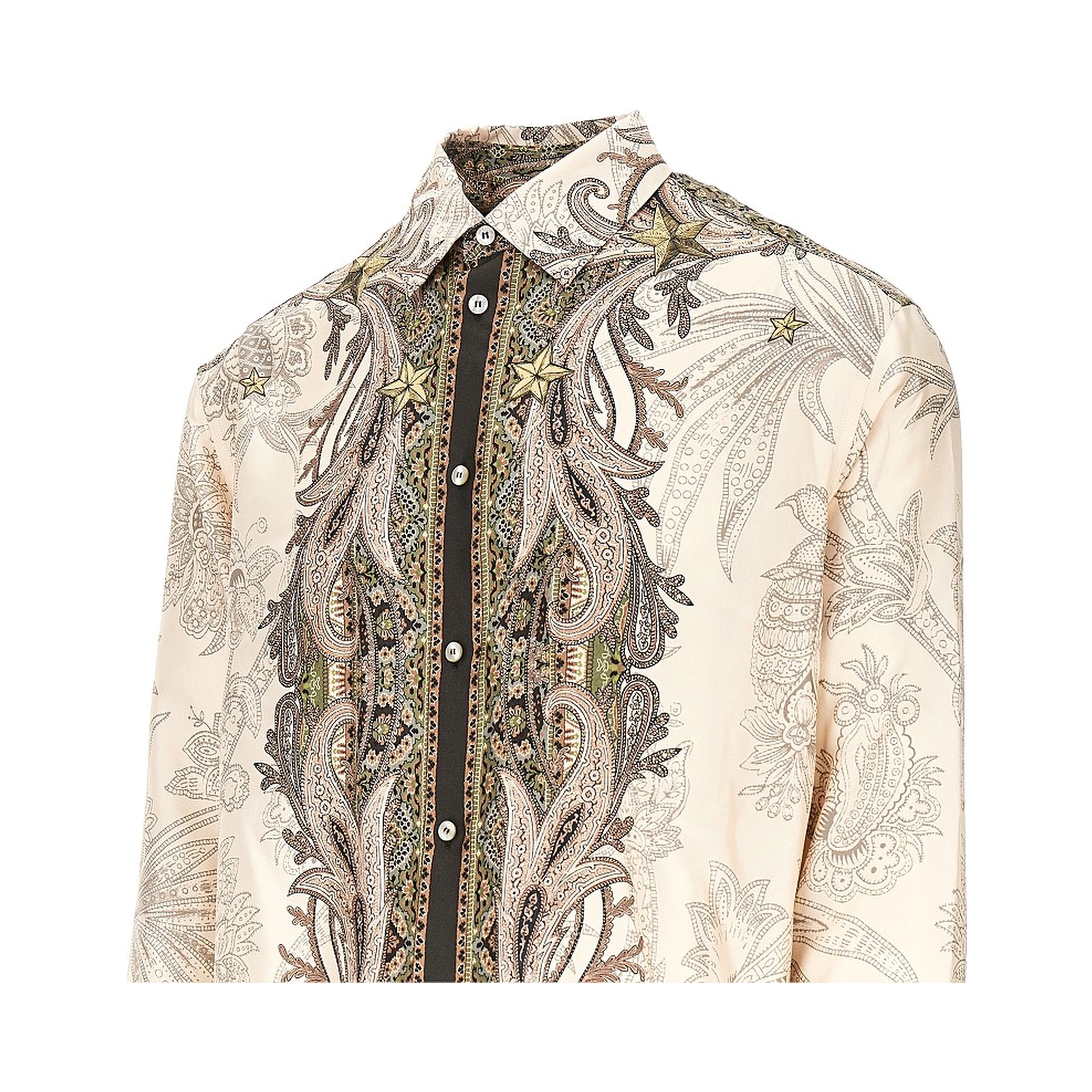 Printed silk shirt
