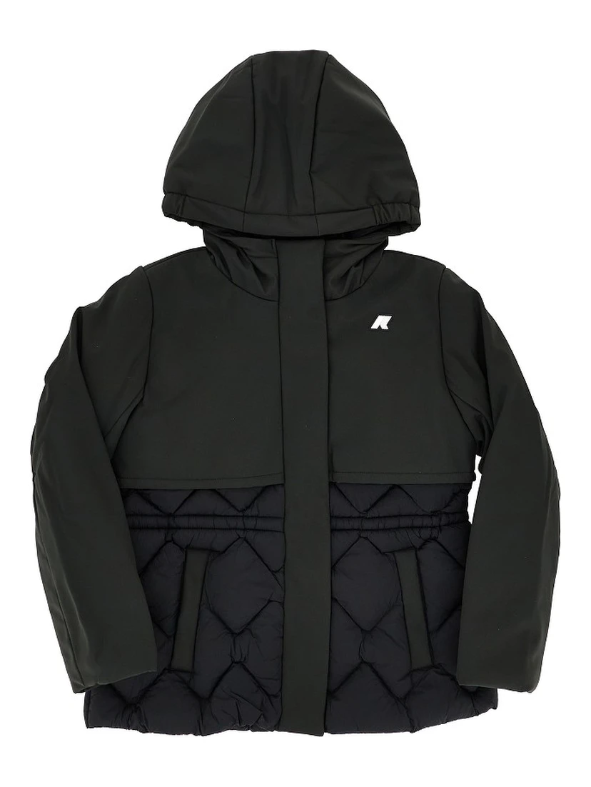 'Marlesse Hybrid' nylon downjacket