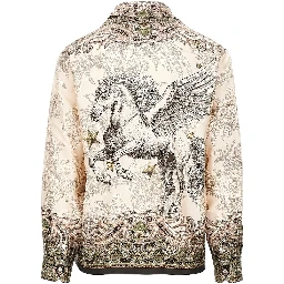 Printed silk shirt