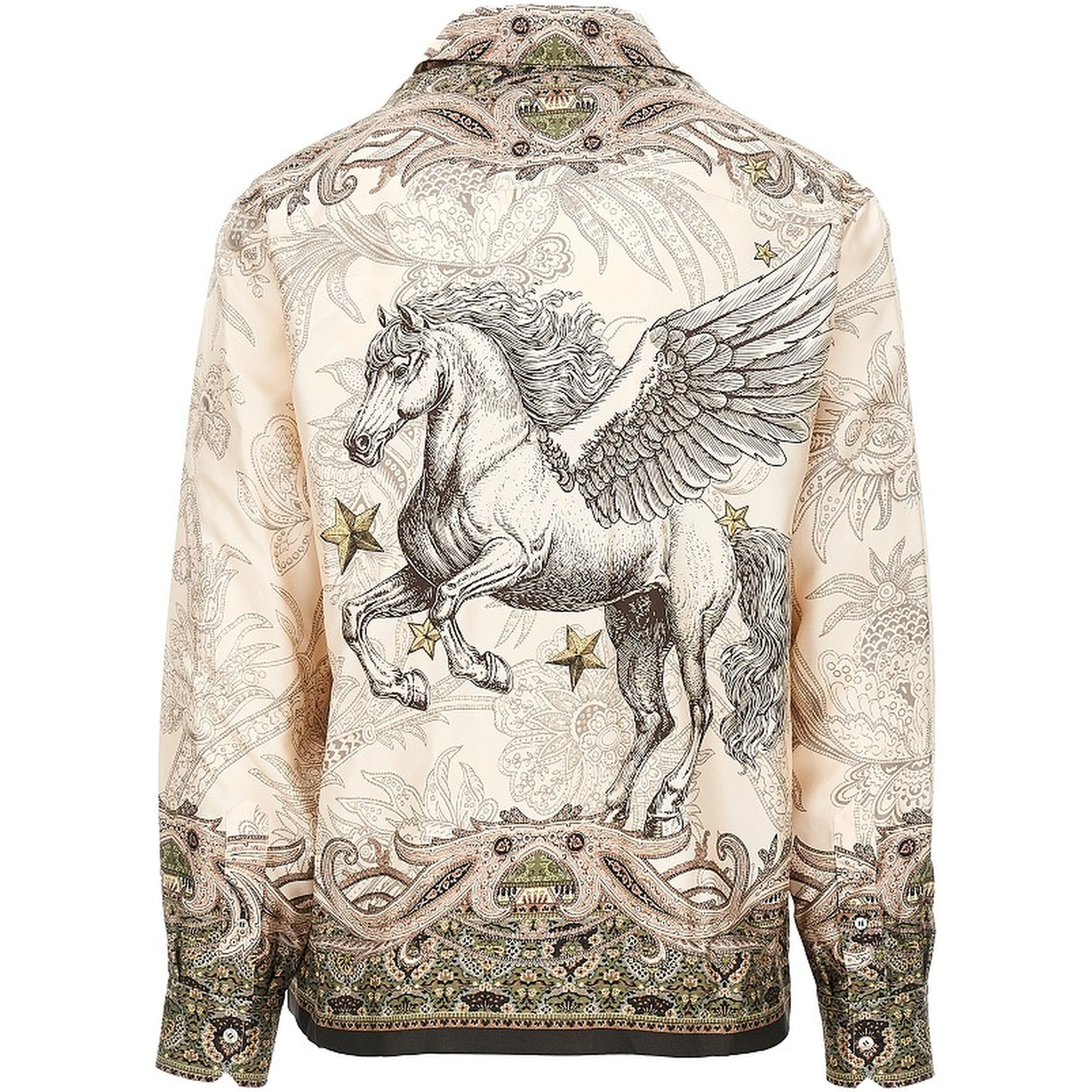 Printed silk shirt