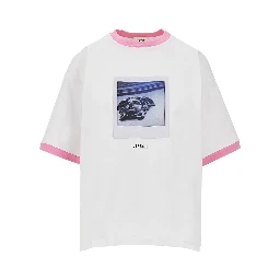 Cotton T-shirt with 'Medusa Polaroid' print