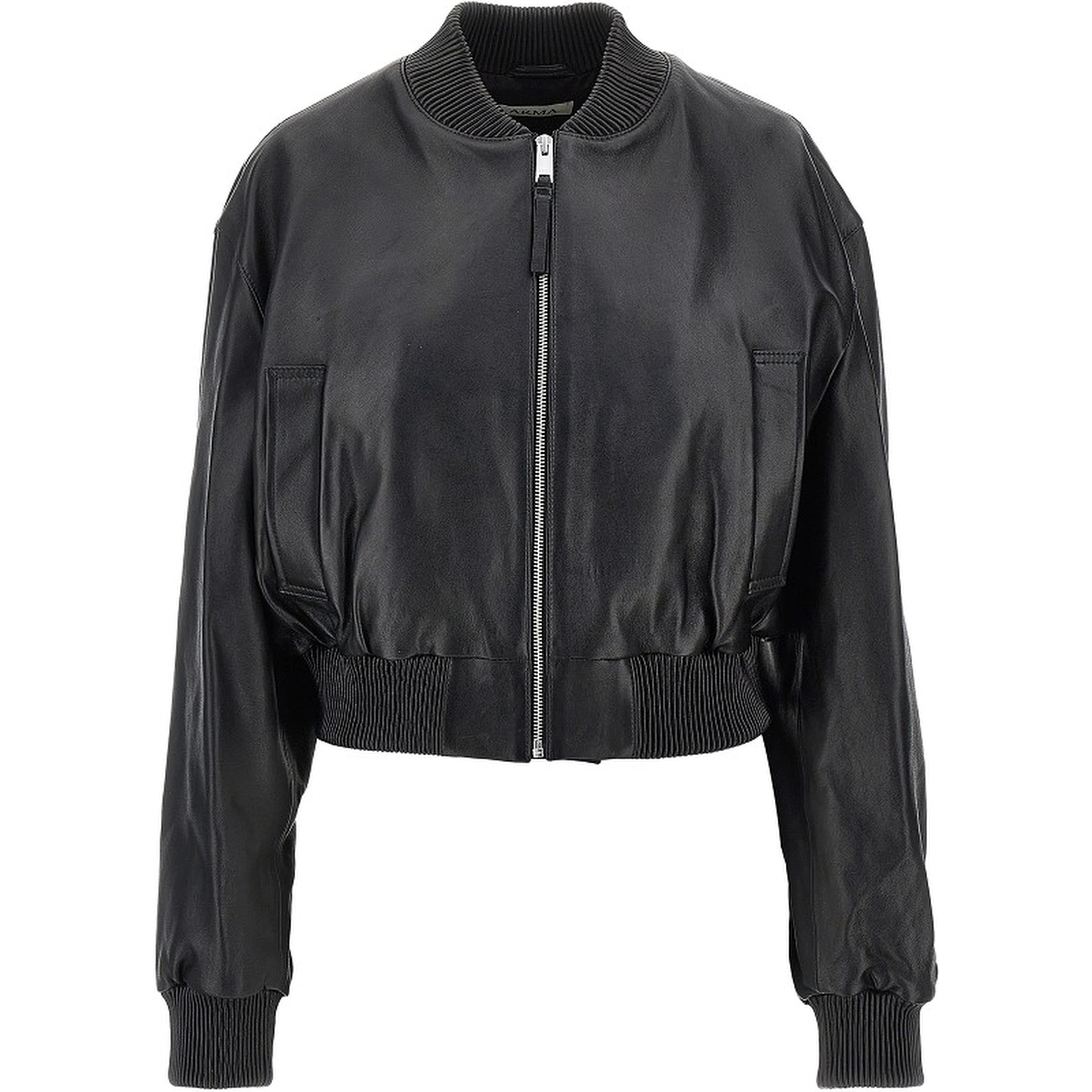 'Hannan' leather bomber jacket