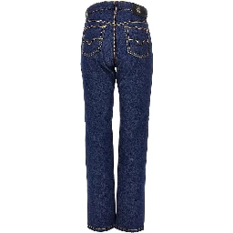 Cotton denim jeans with Medusa detail