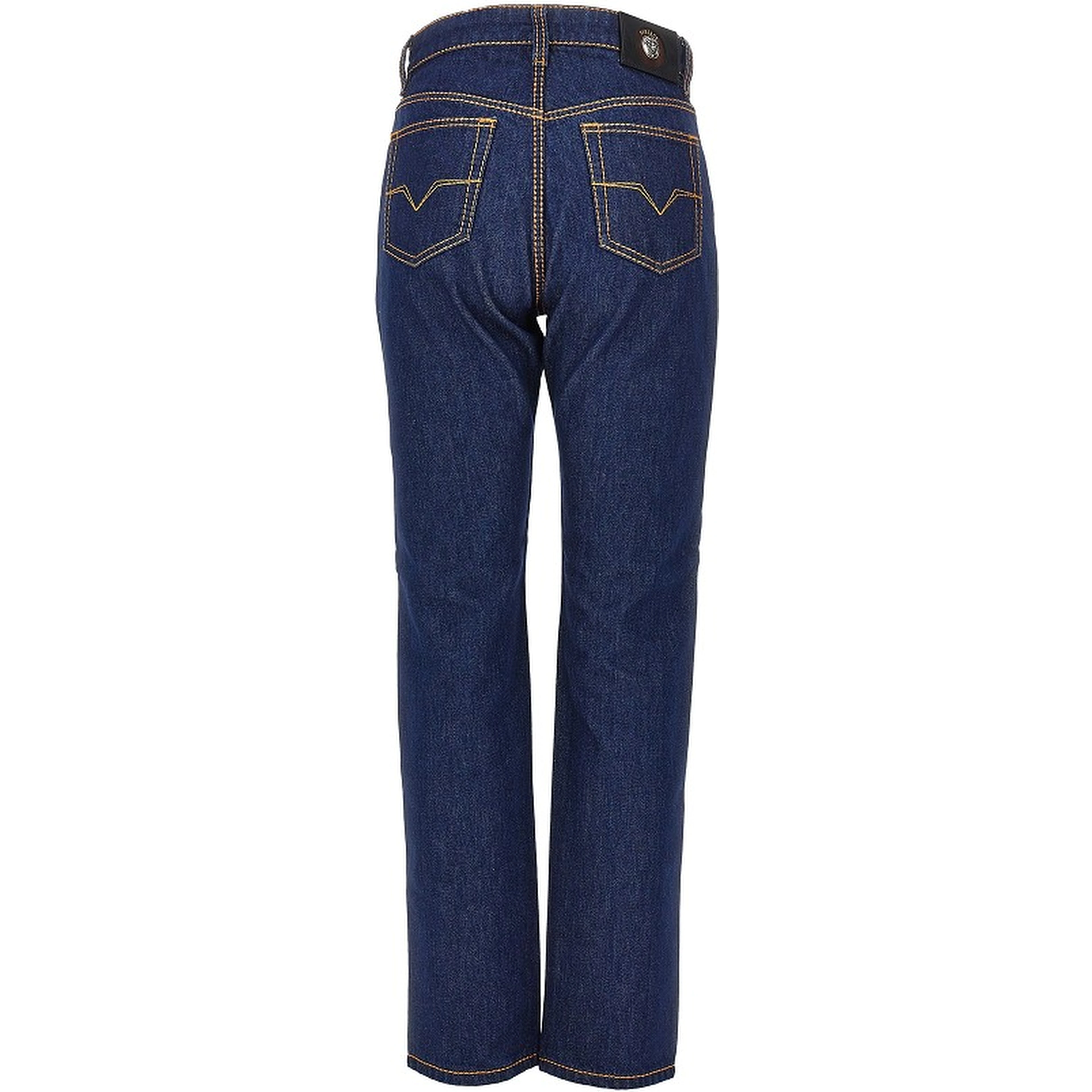 Cotton denim jeans with Medusa detail