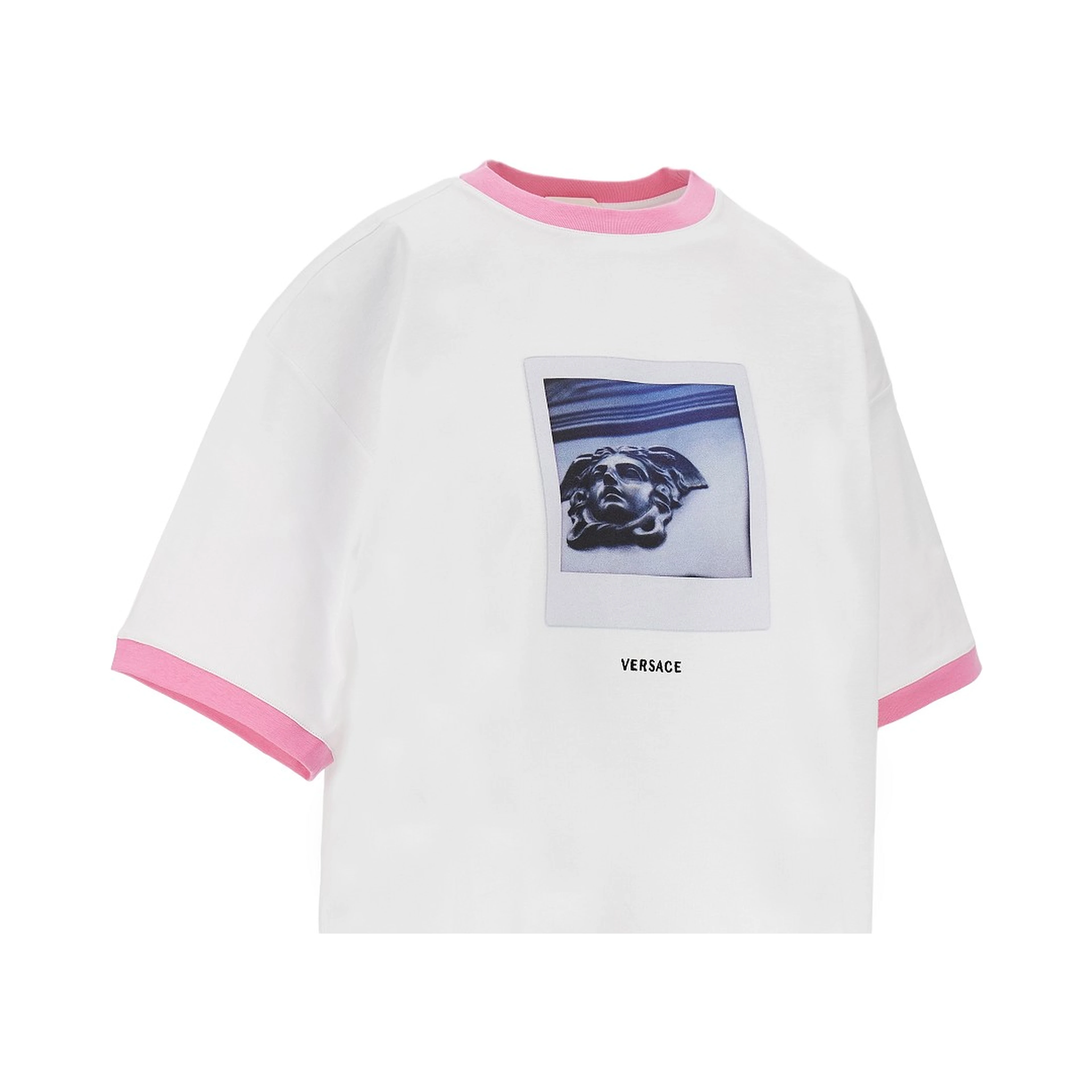 Cotton T-shirt with 'Medusa Polaroid' print