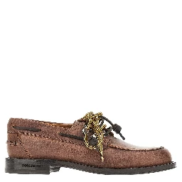 'D2 Cottage' leather boat shoes