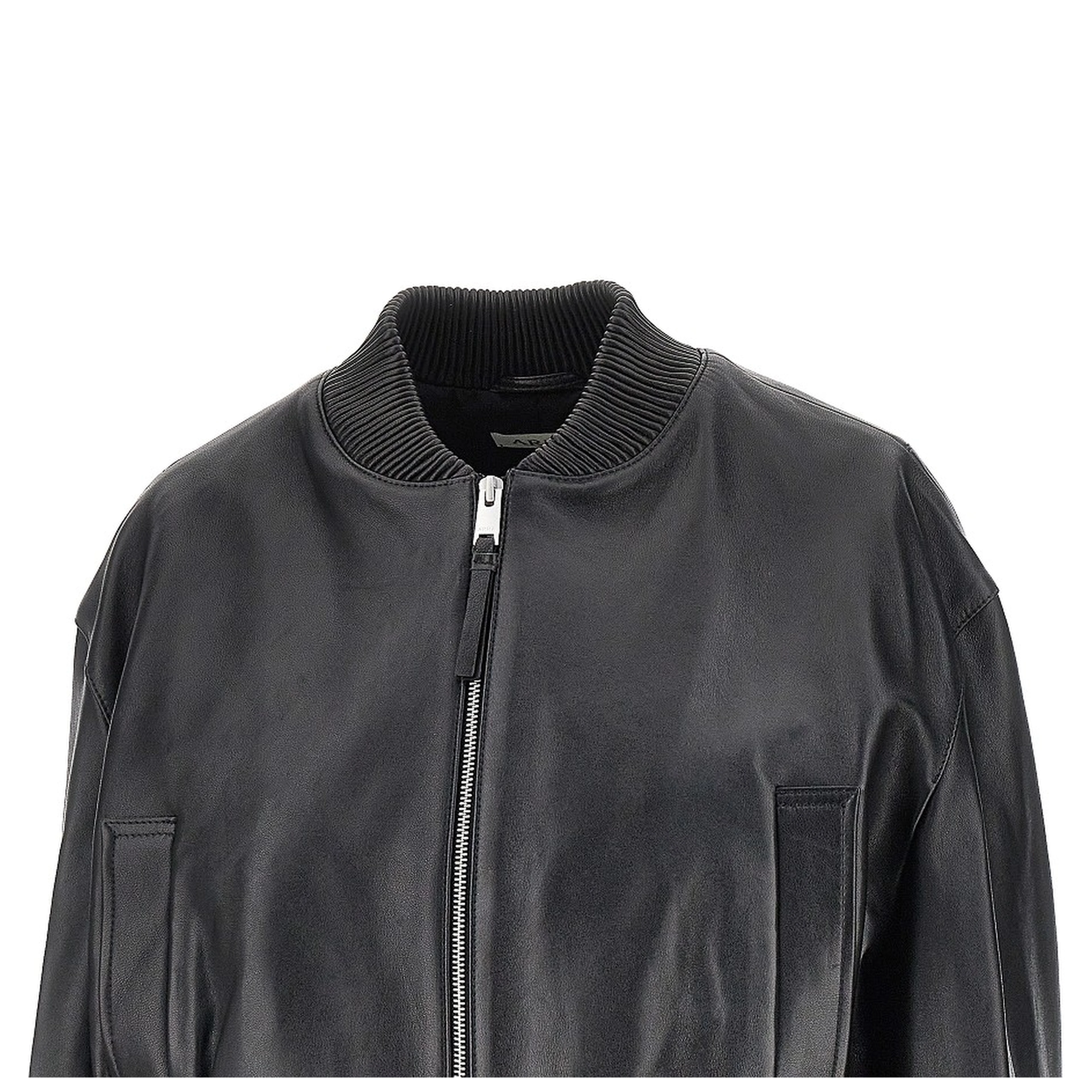 'Hannan' leather bomber jacket