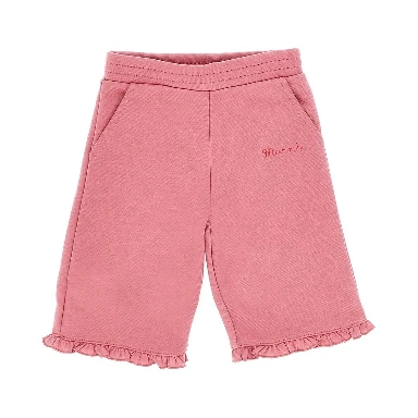 Cotton pants with logo print