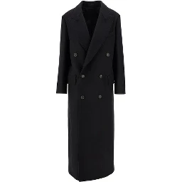 'Hadi' wool and cashmere long coat