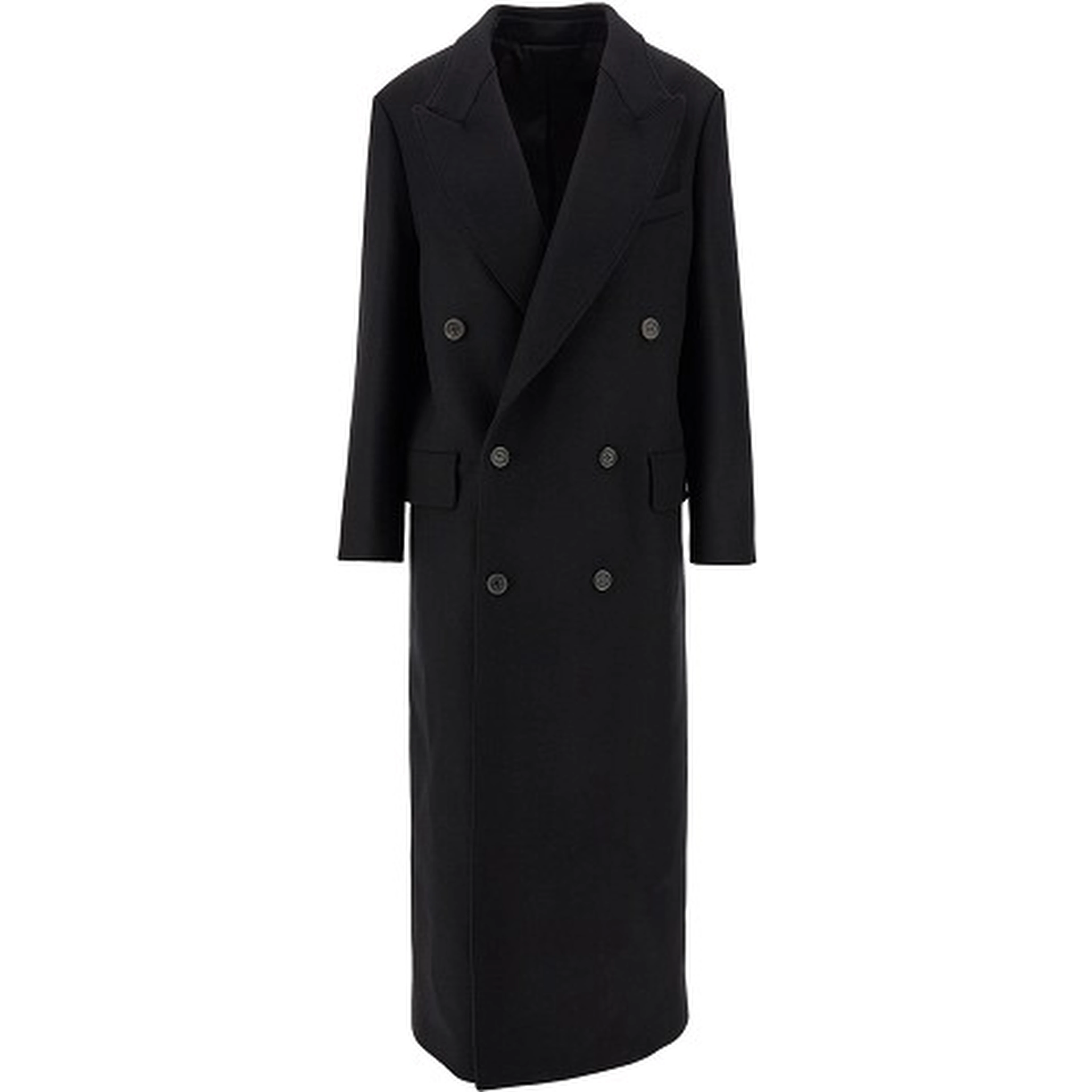 'Hadi' wool and cashmere long coat