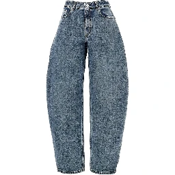 Curved five-pocket jeans