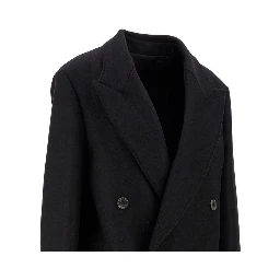 'Hadi' wool and cashmere long coat