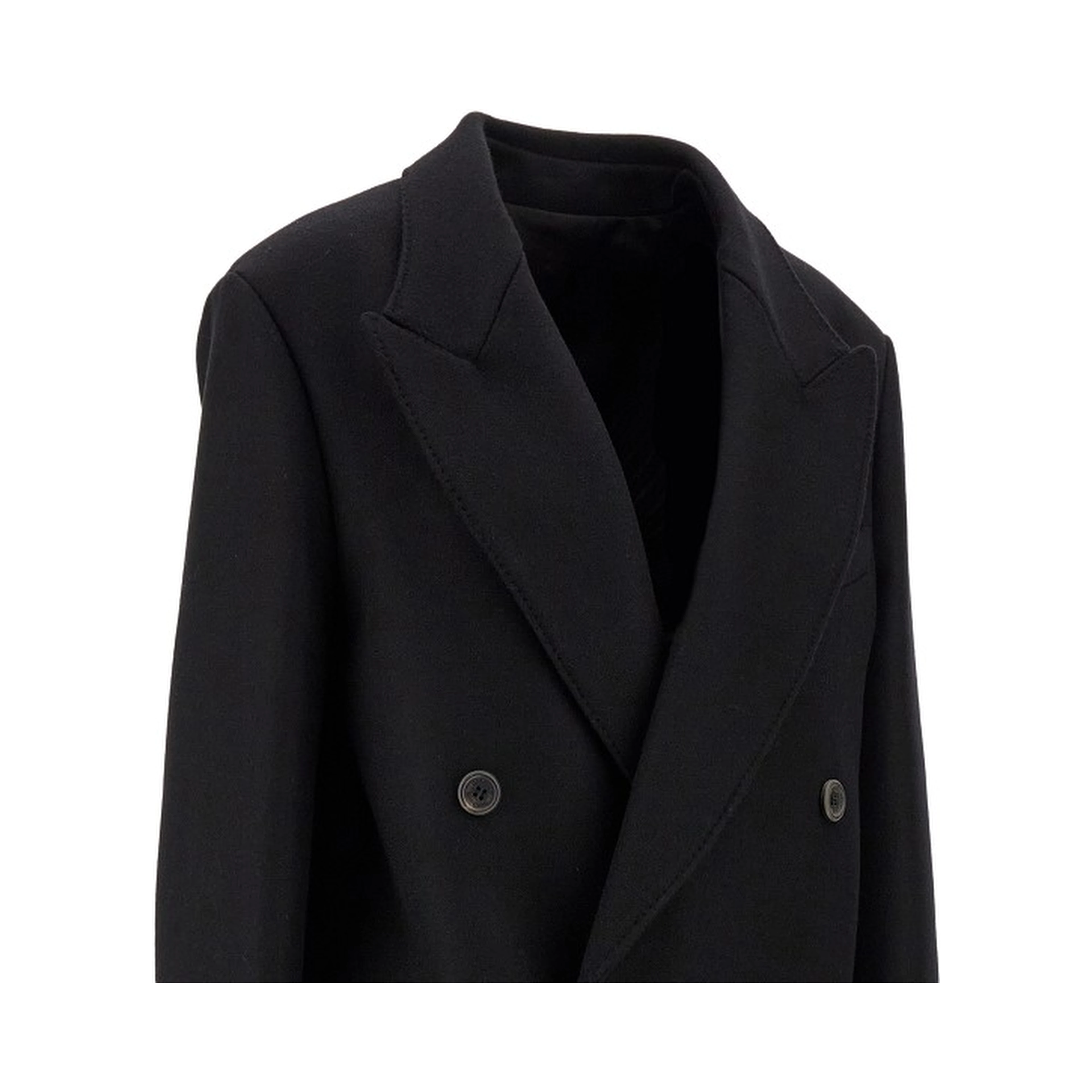 'Hadi' wool and cashmere long coat