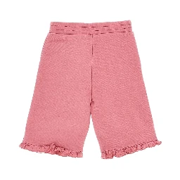 Cotton pants with logo print