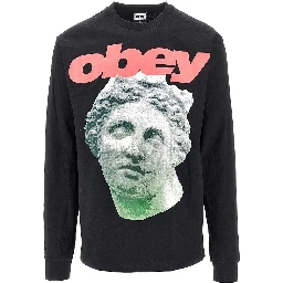 'Obey Etruscan' long-sleeved T-shirt