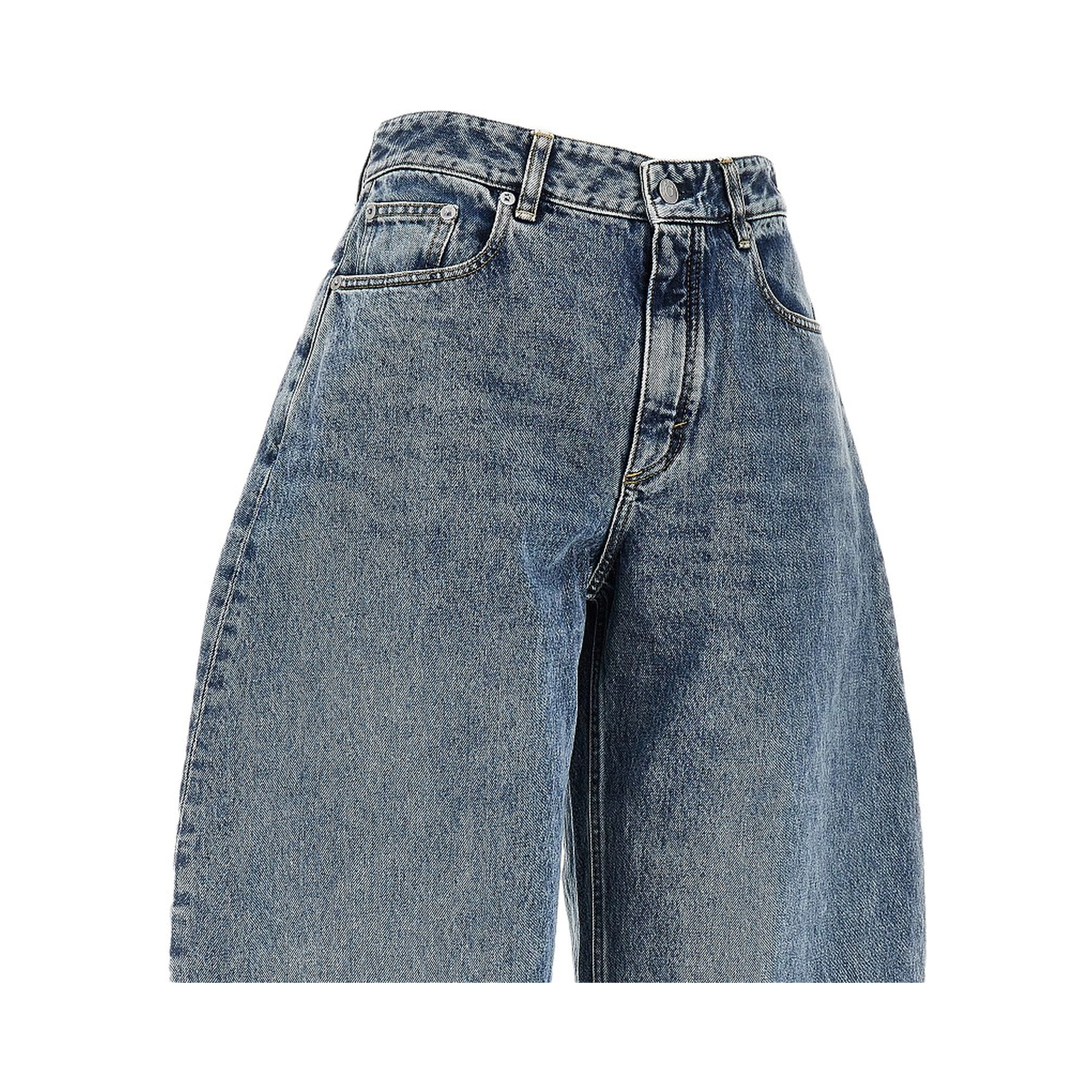 Curved five-pocket jeans