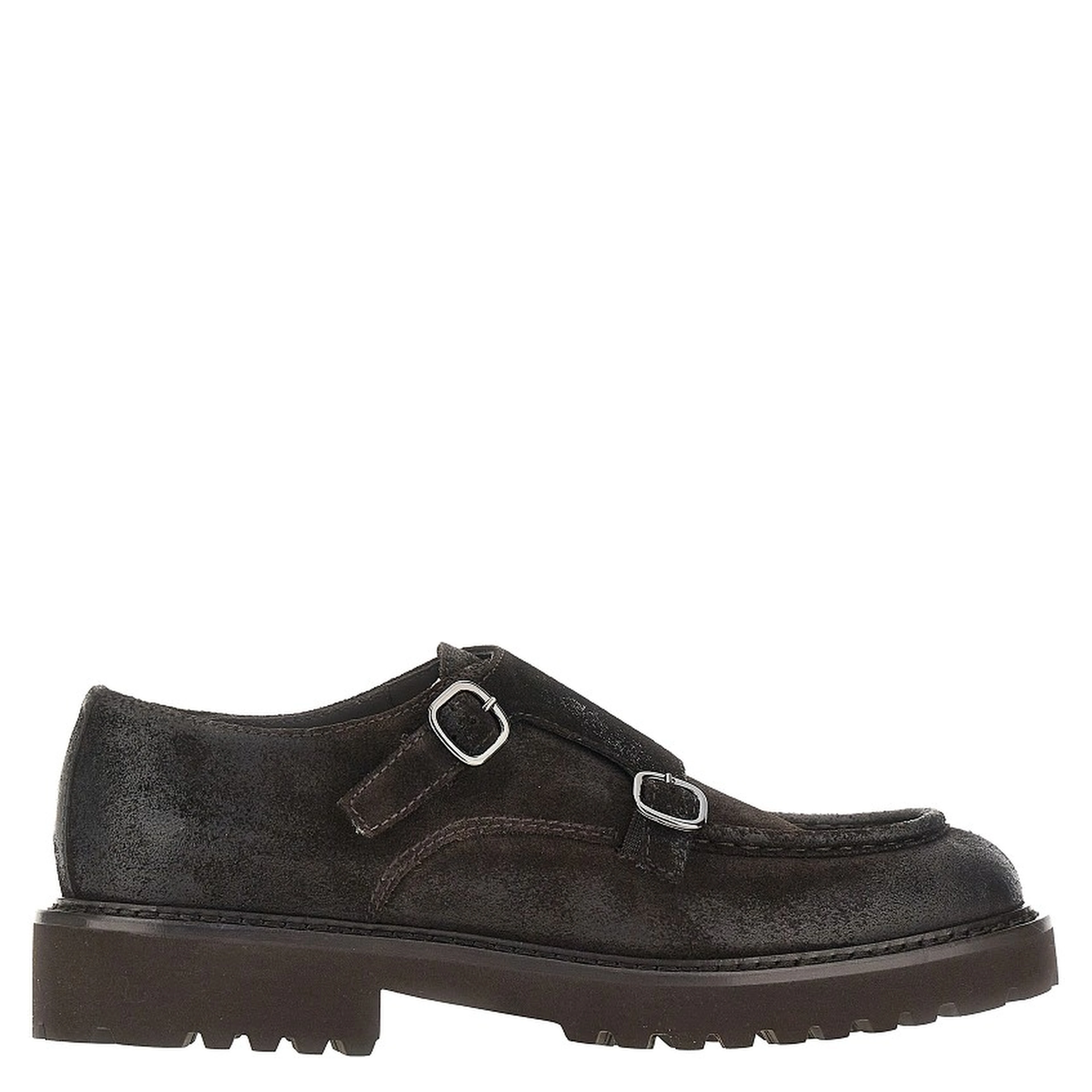 Suede leather Double Monk shoes