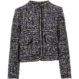 Wool-blend tweed jacket