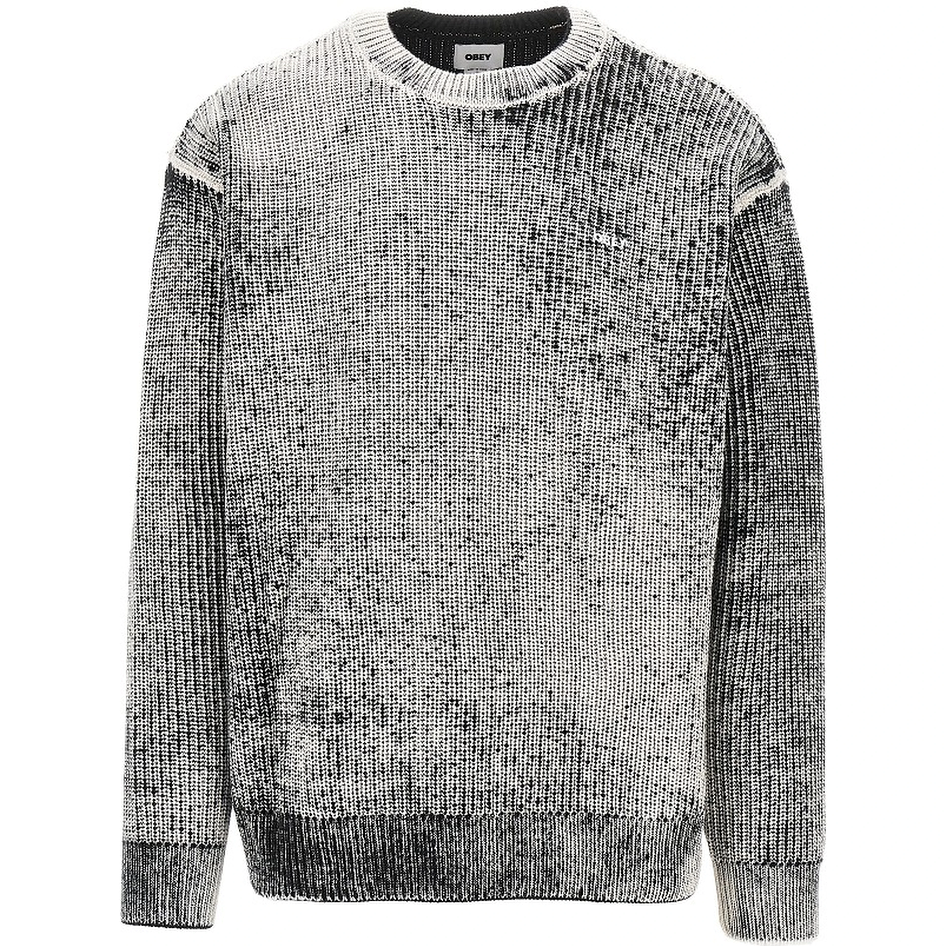 Spray effect cotton-blend sweater