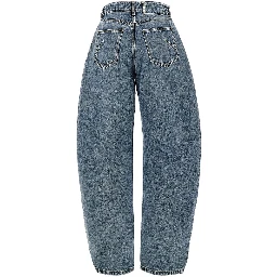 Curved five-pocket jeans