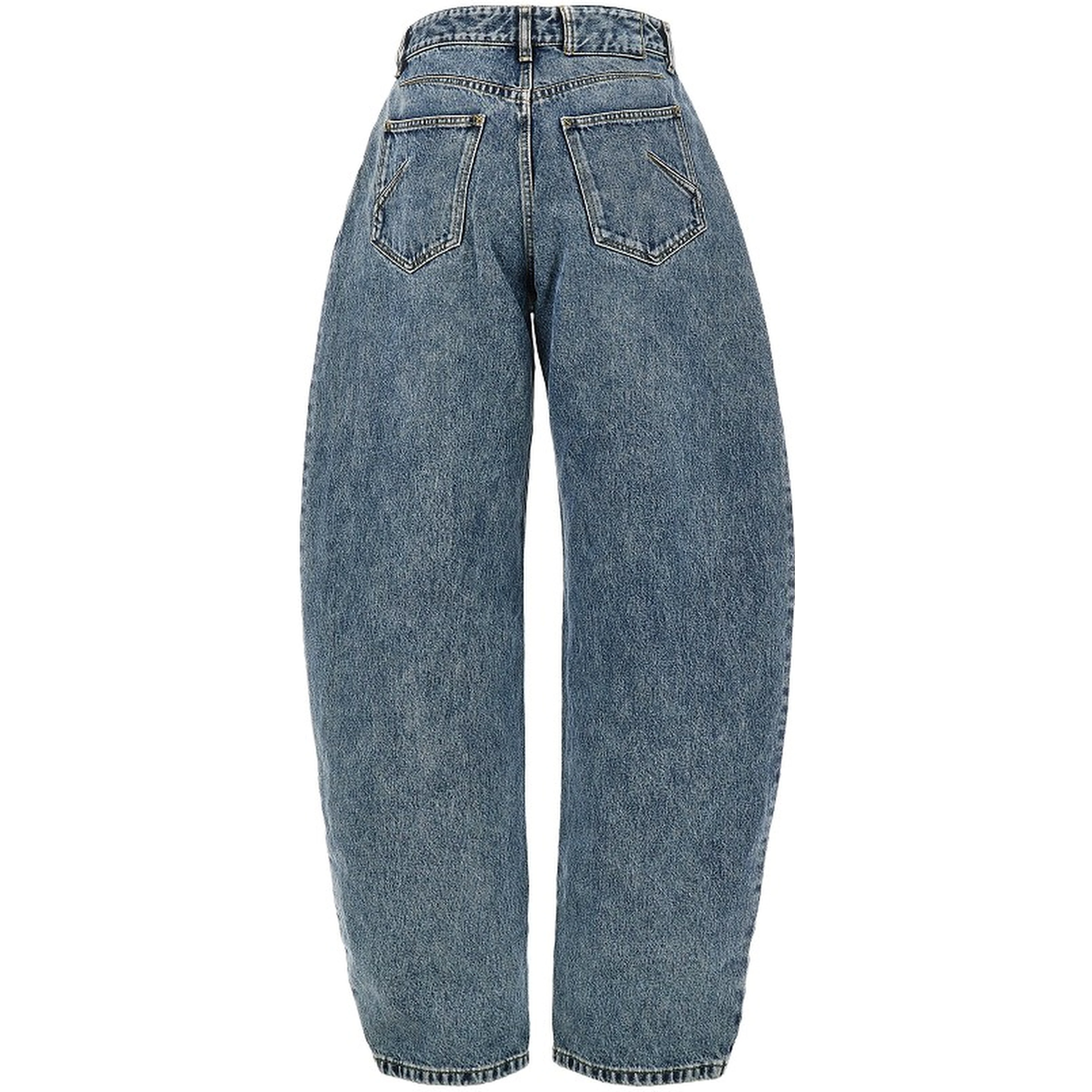 Curved five-pocket jeans