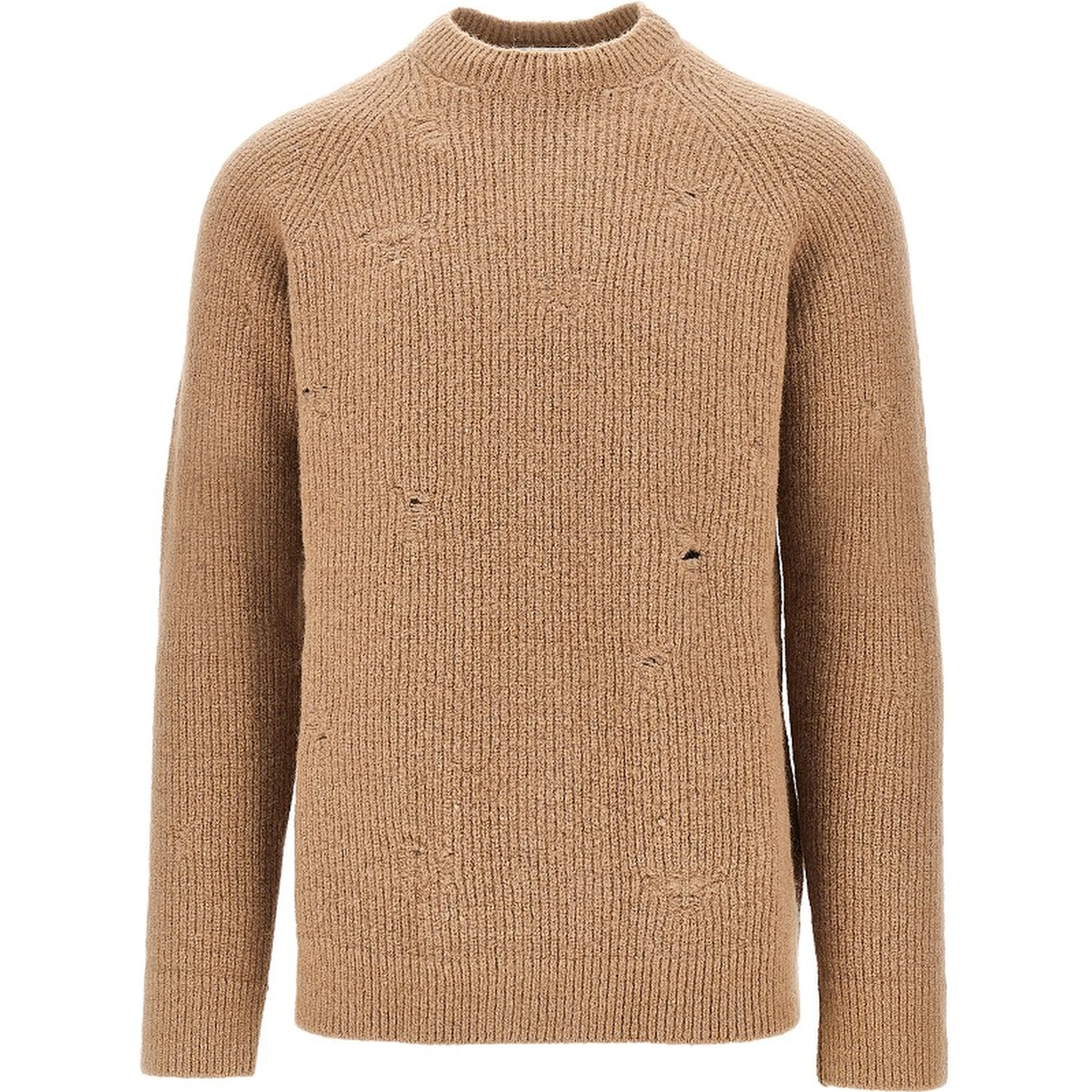 Alpaca-wool blend crewneck sweater