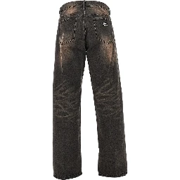 Studded Boxcar straight leg jeans