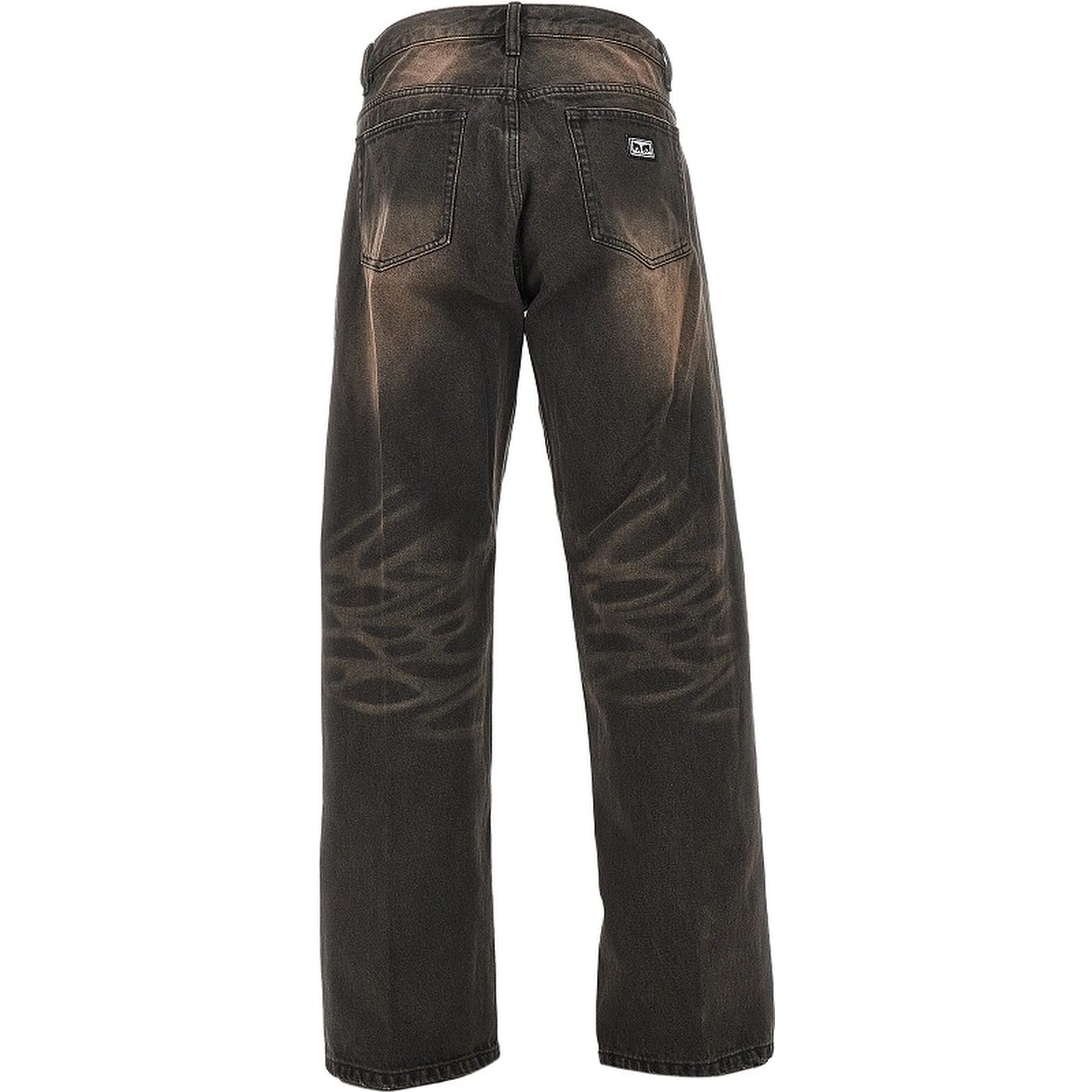Studded Boxcar straight leg jeans