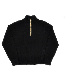Half-zip wool sweater