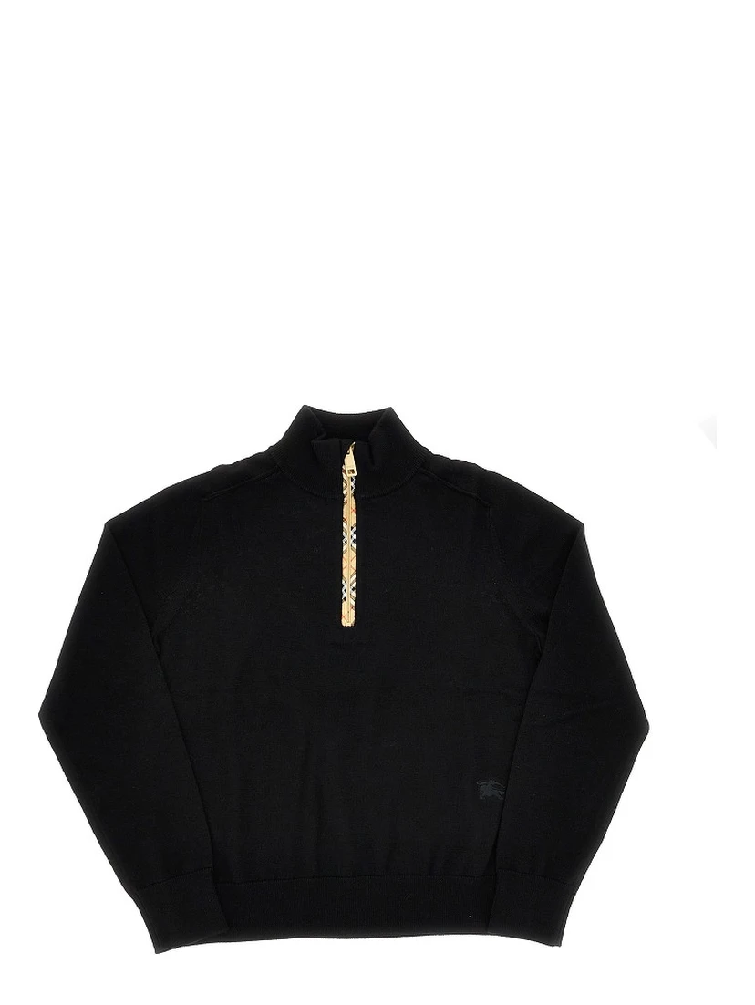 Half-zip wool sweater
