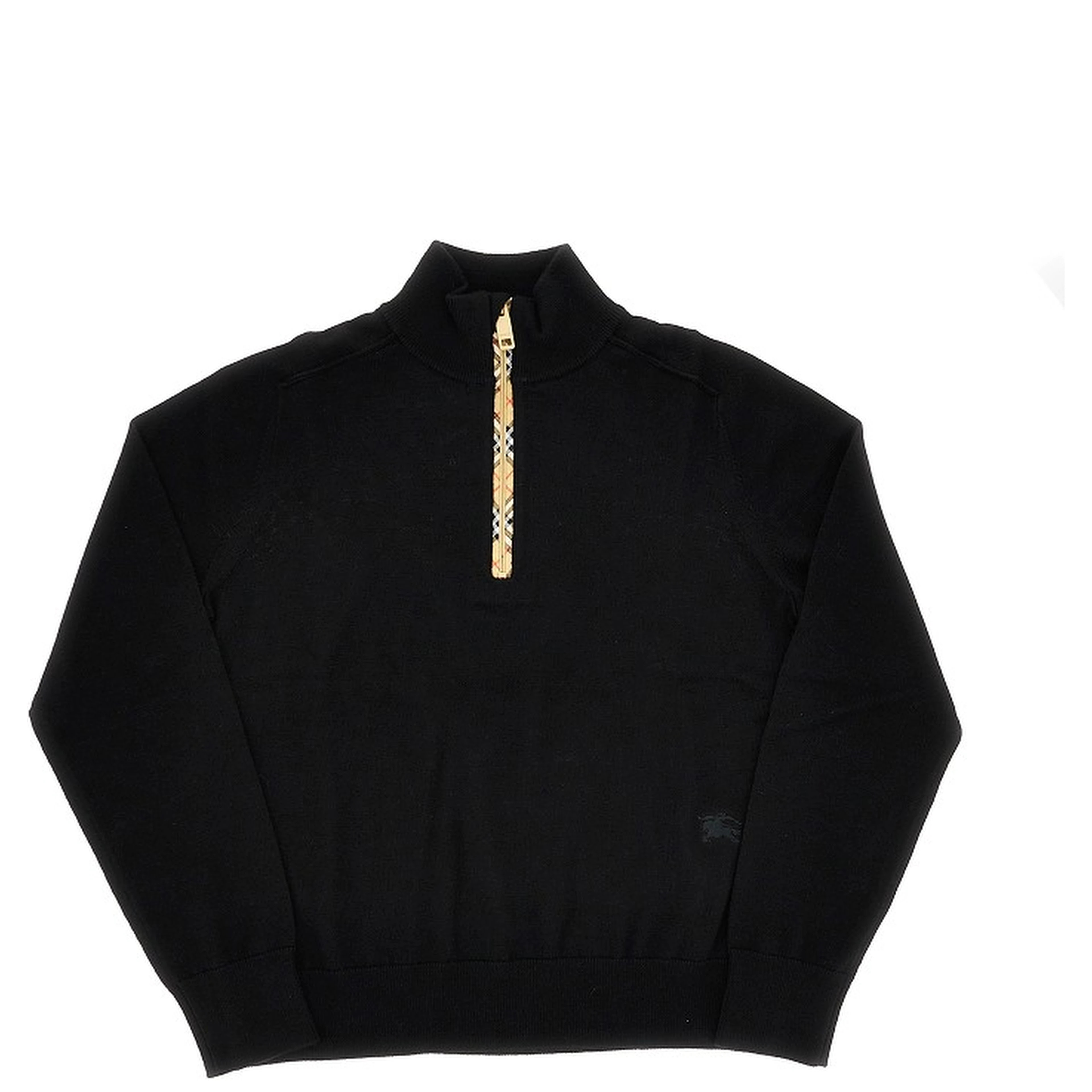 Half-zip wool sweater
