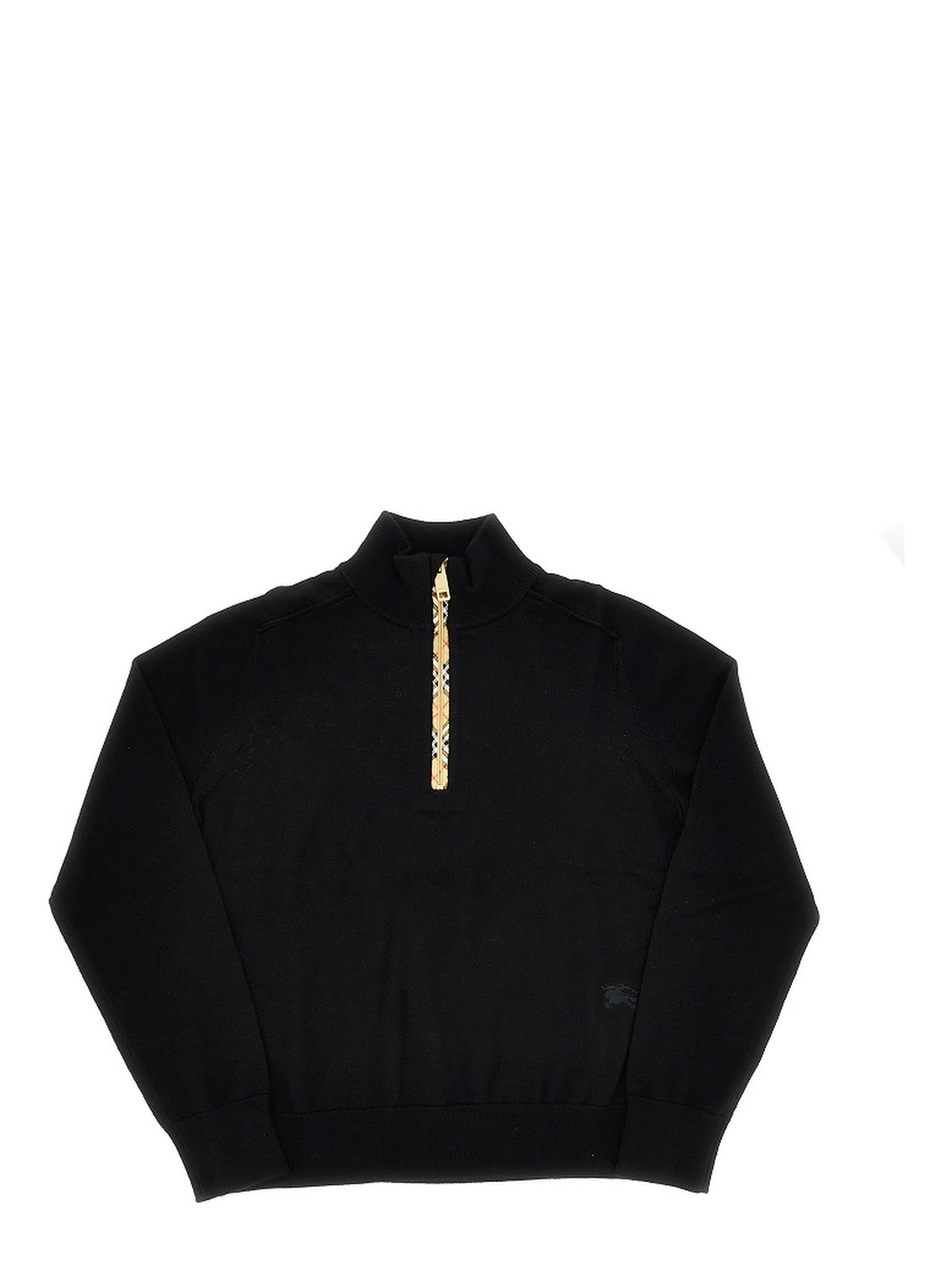 Half-zip wool sweater