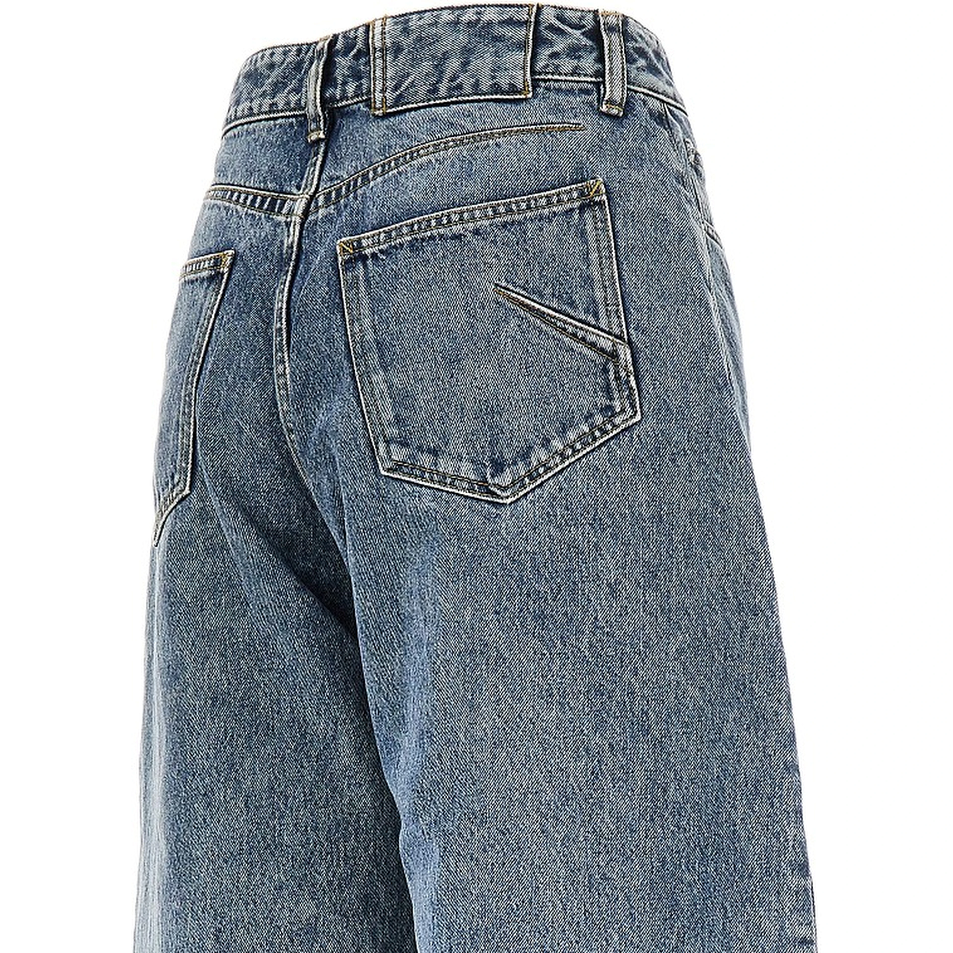 Curved five-pocket jeans