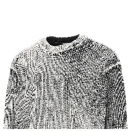 Spray effect cotton-blend sweater
