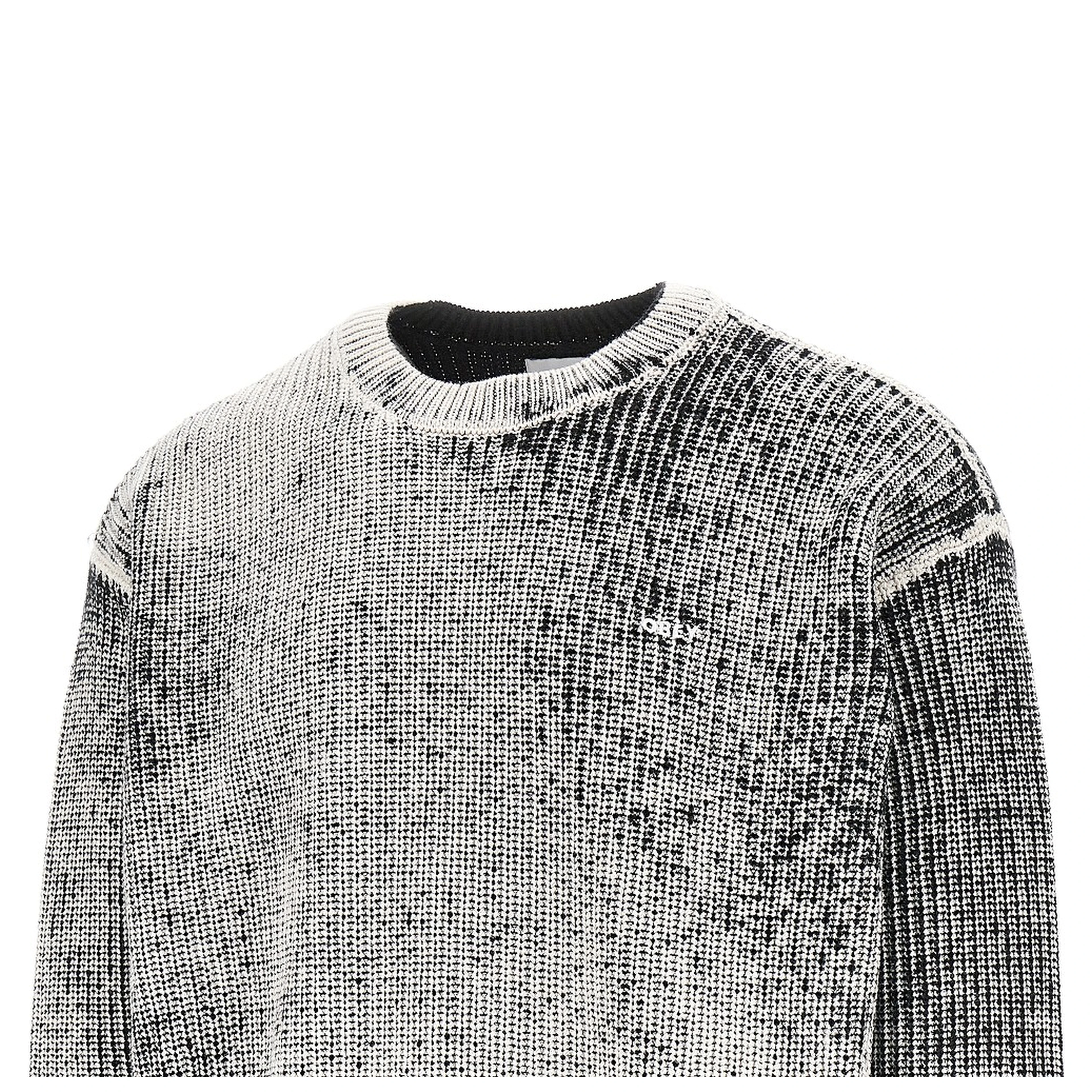 Spray effect cotton-blend sweater