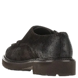 Suede leather Double Monk shoes