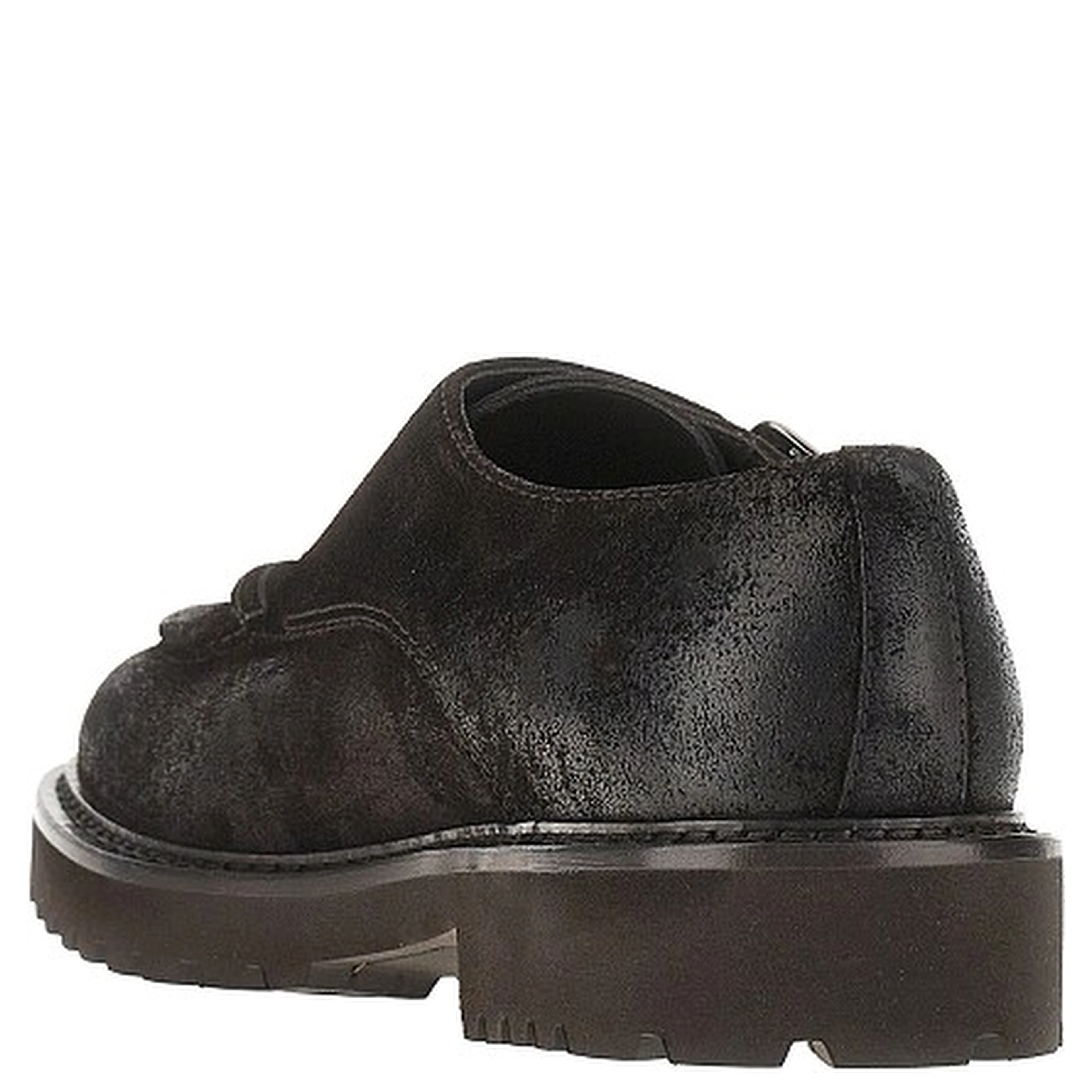 Suede leather Double Monk shoes