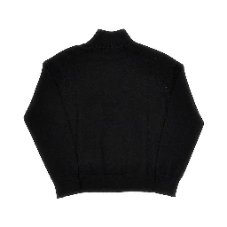 Half-zip wool sweater