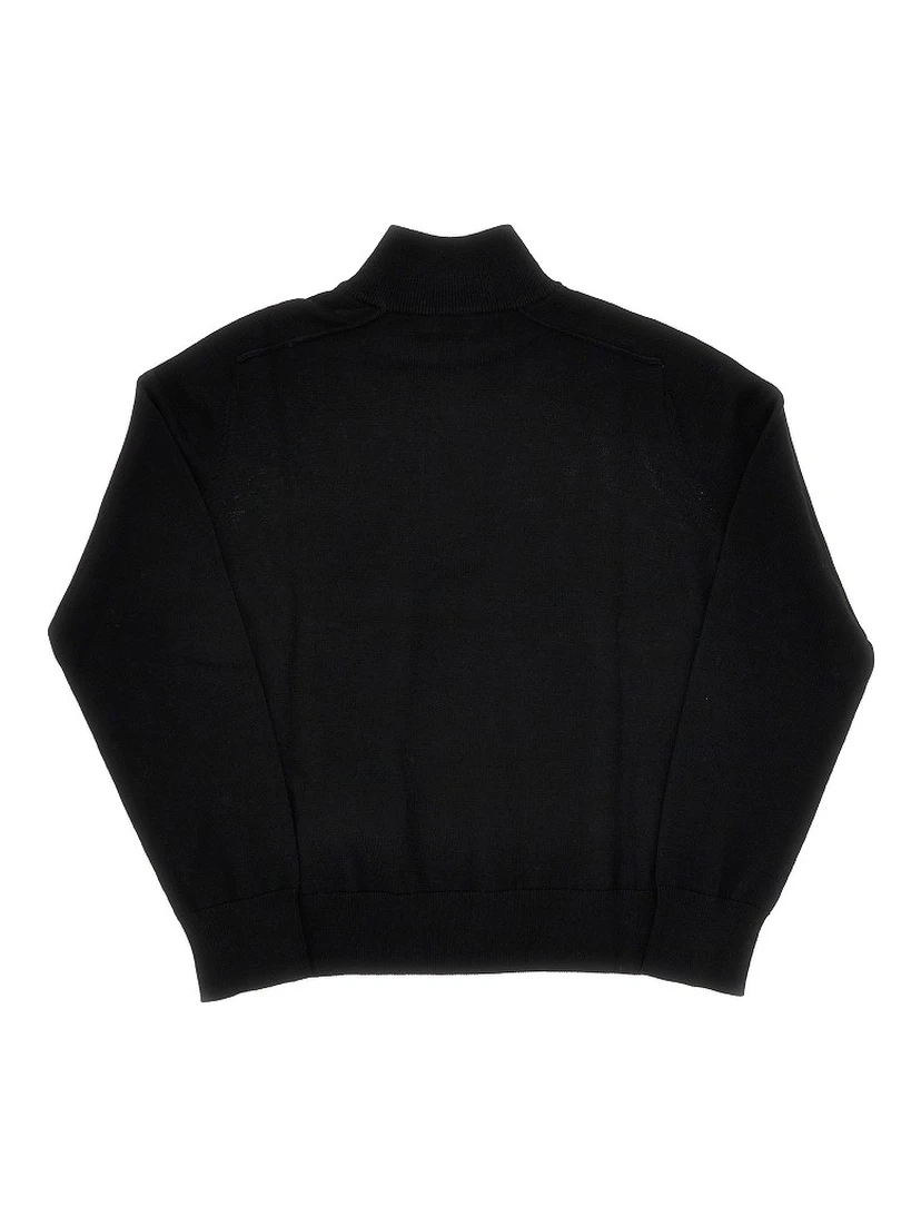 Half-zip wool sweater