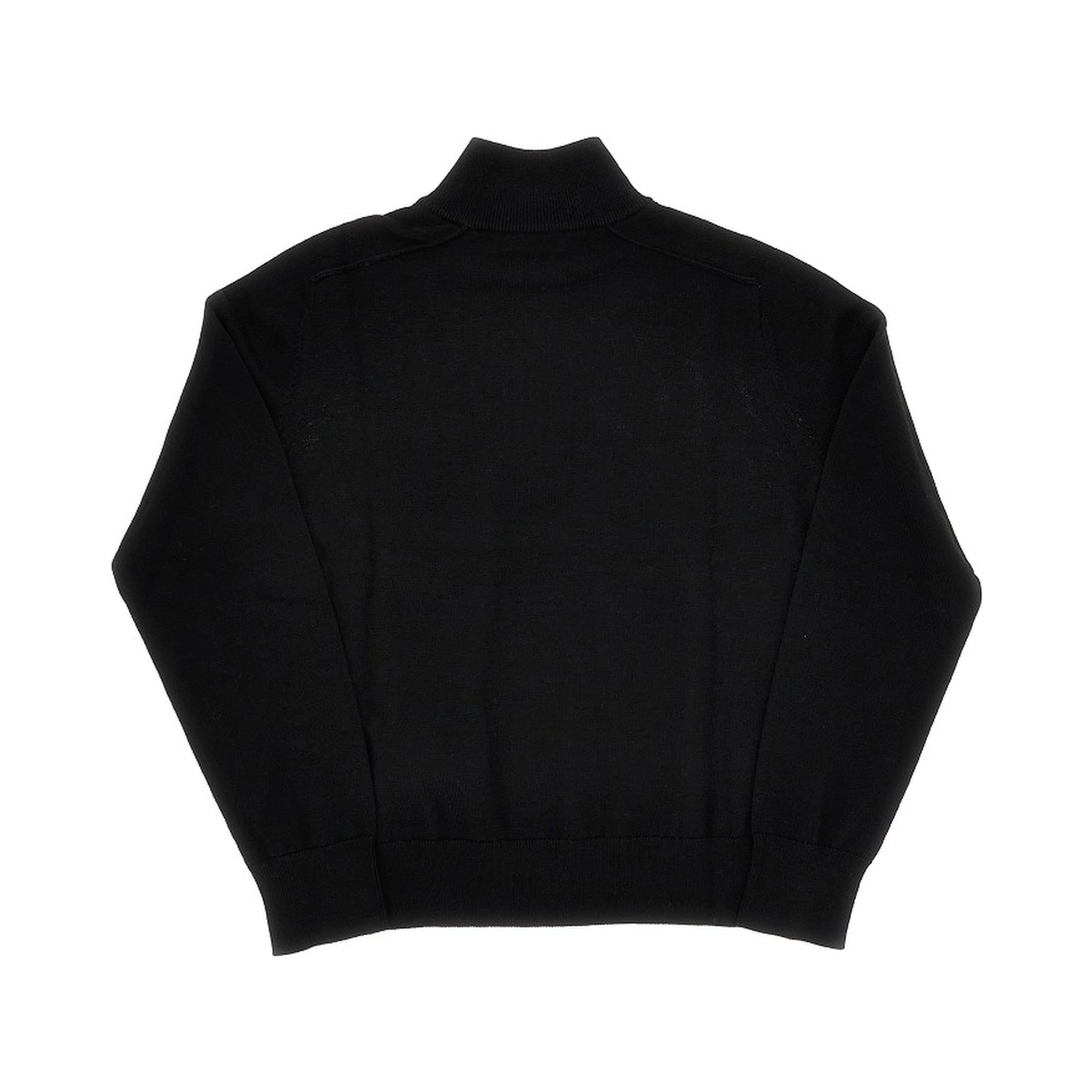 Half-zip wool sweater