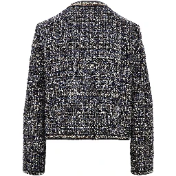 Wool-blend tweed jacket