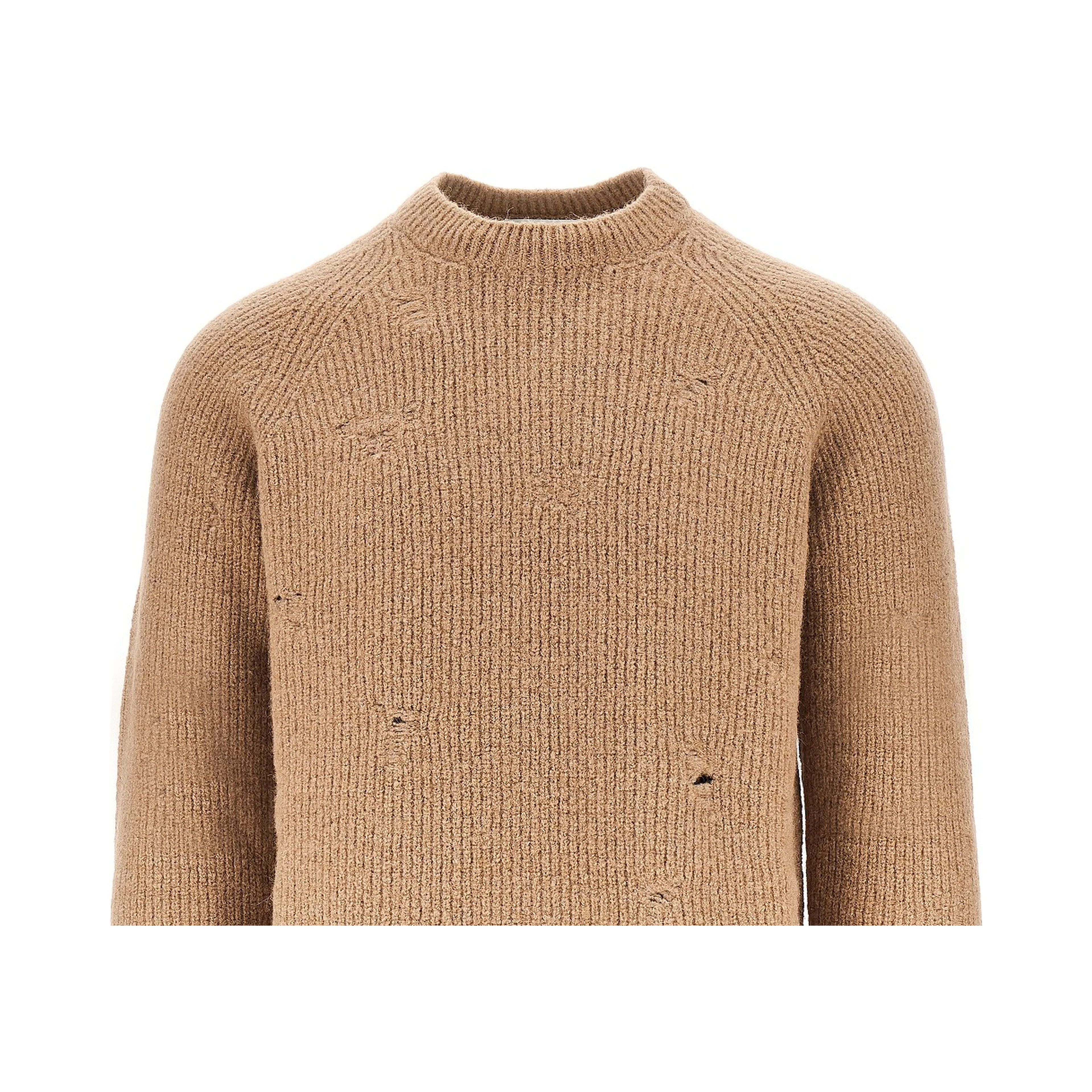Alpaca-wool blend crewneck sweater