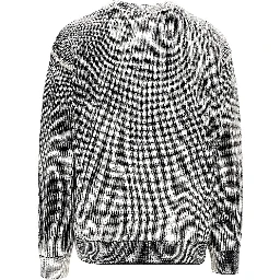Spray effect cotton-blend sweater