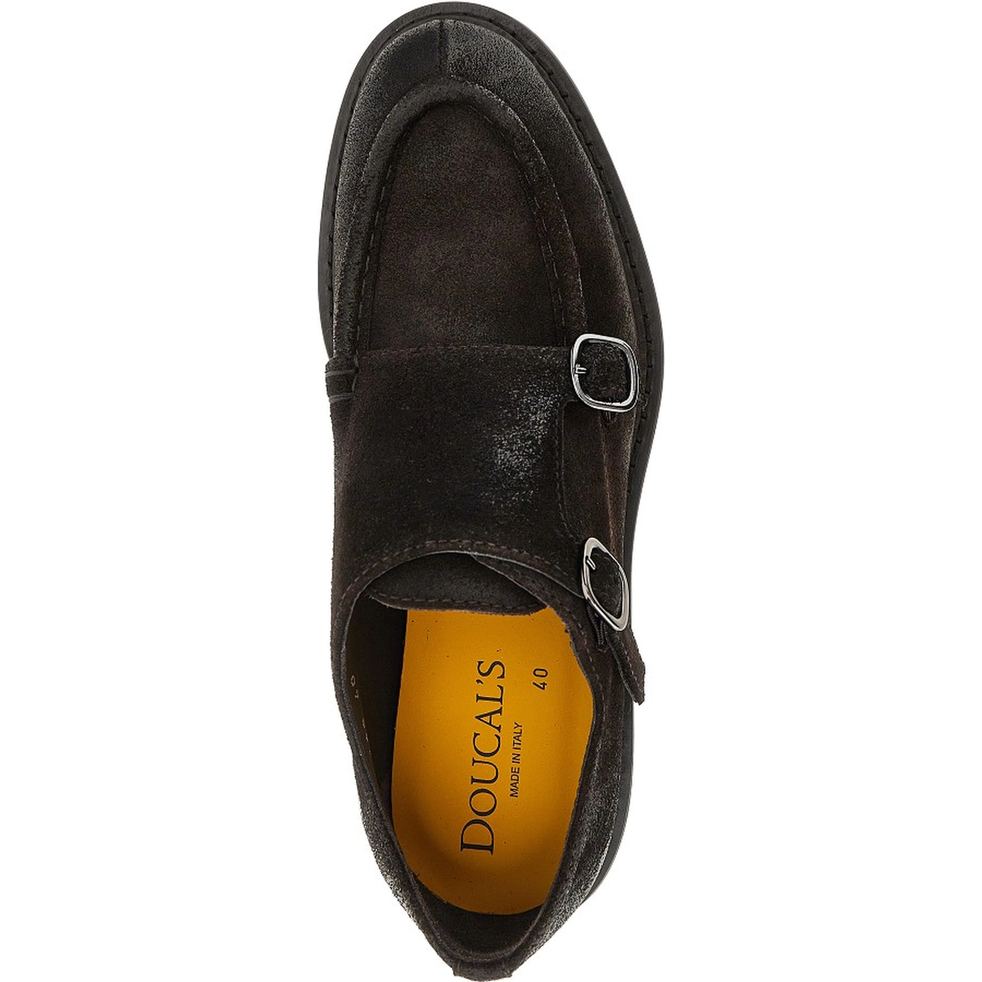 Suede leather Double Monk shoes